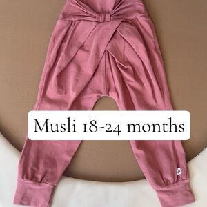 Toddler Knotted Harem Leggings - Dusty Rose